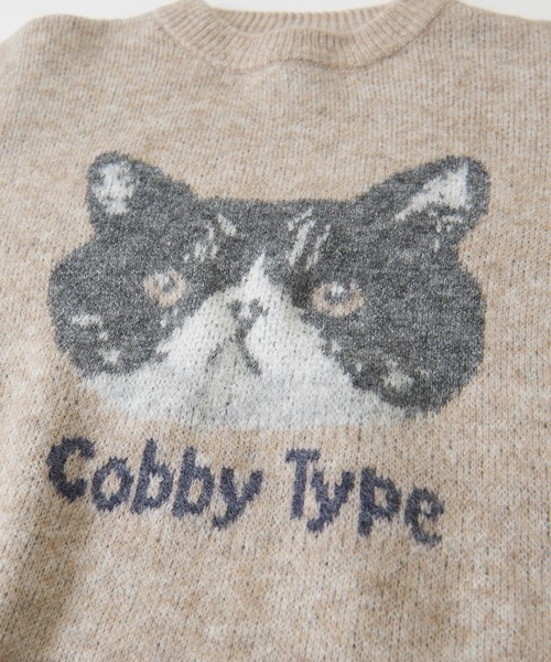 CUBE SUGAR(キューブシュガー)の「リサイクルニットジャガードプルオーバー(ニット/セーター・レディース・ベージュ/ネイビー/レッド・M)」の20枚目の写真