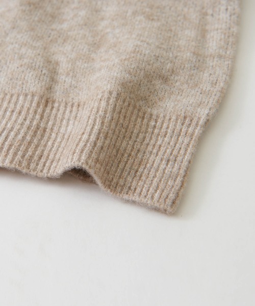 CUBE SUGAR(キューブシュガー)の「リサイクルニットジャガードプルオーバー(ニット/セーター・レディース・ベージュ/ネイビー/レッド・M)」の22枚目の写真