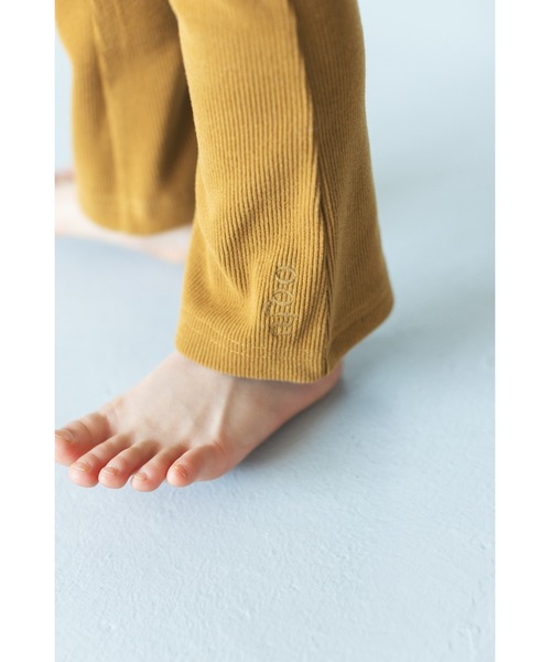 ooju（オージュ）の「【ooju】ハイウエストリブパンツ（その他パンツ・キッズ・カーキ/グレー/ラベンダー/キャメル/ベージュ・1/2/3/4）」の5枚目の写真