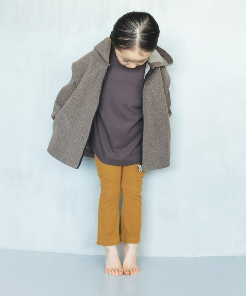 ooju（オージュ）の「【ooju】ハイウエストリブパンツ（その他パンツ・キッズ・カーキ/グレー/ラベンダー/キャメル/ベージュ・1/2/3/4）」の13枚目の写真