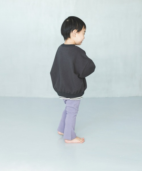 ooju（オージュ）の「【ooju】ハイウエストリブパンツ（その他パンツ・キッズ・カーキ/グレー/ラベンダー/キャメル/ベージュ・1/2/3/4）」の16枚目の写真