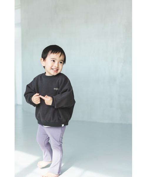 ooju（オージュ）の「【ooju】ハイウエストリブパンツ（その他パンツ・キッズ・カーキ/グレー/ラベンダー/キャメル/ベージュ・1/2/3/4）」の14枚目の写真