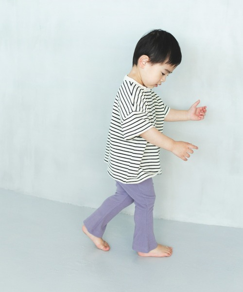 ooju（オージュ）の「【ooju】ハイウエストリブパンツ（その他パンツ・キッズ・カーキ/グレー/ラベンダー/キャメル/ベージュ・1/2/3/4）」の15枚目の写真