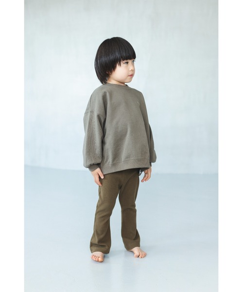 ooju（オージュ）の「【ooju】ハイウエストリブパンツ（その他パンツ・キッズ・カーキ/グレー/ラベンダー/キャメル/ベージュ・1/2/3/4）」の11枚目の写真