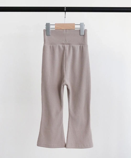 ooju（オージュ）の「【ooju】ハイウエストリブパンツ（その他パンツ・キッズ・カーキ/グレー/ラベンダー/キャメル/ベージュ・1/2/3/4）」の7枚目の写真