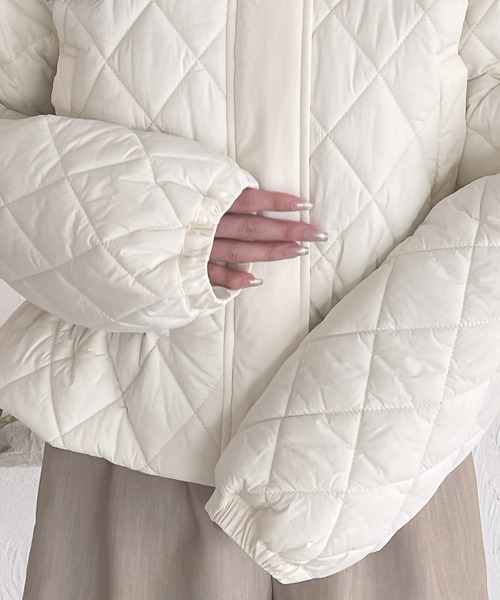 shrita(シュリータ)の「【shrita】キルティングショートジャケット(その他アウター・キッズ・ブラウン/アイボリー・M/L)」の3枚目の写真