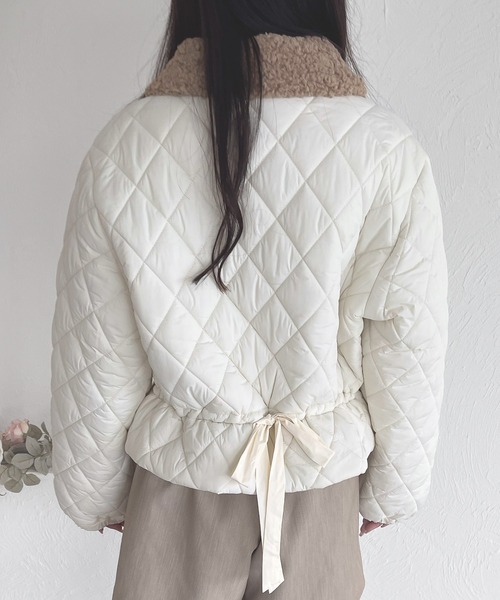 shrita(シュリータ)の「【shrita】キルティングショートジャケット(その他アウター・キッズ・ブラウン/アイボリー・M/L)」の5枚目の写真