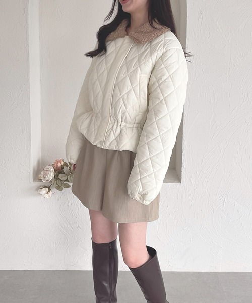 shrita(シュリータ)の「【shrita】キルティングショートジャケット(その他アウター・キッズ・ブラウン/アイボリー・M/L)」の8枚目の写真