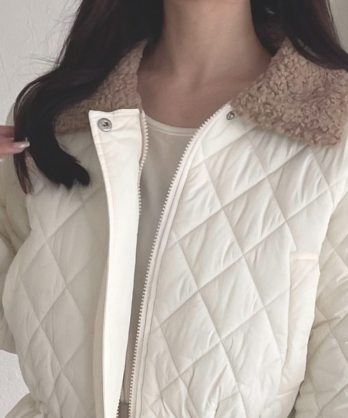 shrita(シュリータ)の「【shrita】キルティングショートジャケット(その他アウター・キッズ・ブラウン/アイボリー・M/L)」の9枚目の写真