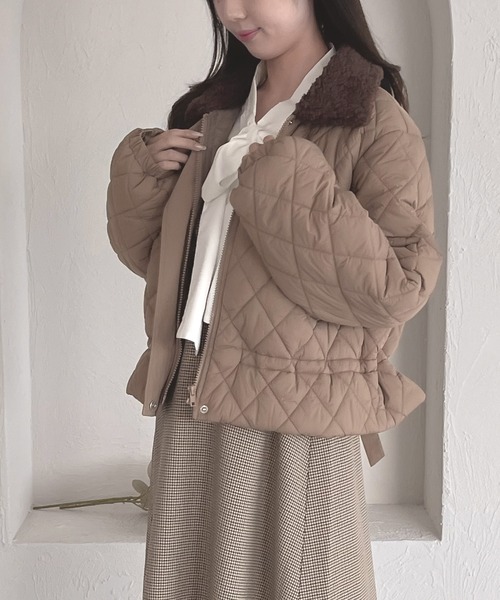 shrita(シュリータ)の「【shrita】キルティングショートジャケット(その他アウター・キッズ・ブラウン/アイボリー・M/L)」の12枚目の写真