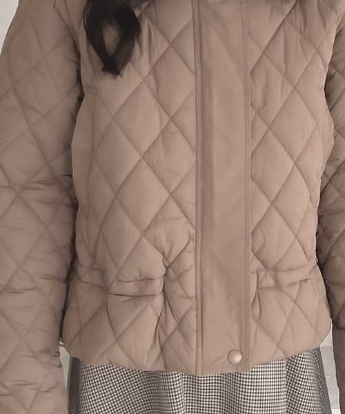 shrita(シュリータ)の「【shrita】キルティングショートジャケット(その他アウター・キッズ・ブラウン/アイボリー・M/L)」の13枚目の写真