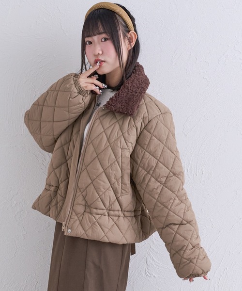 shrita(シュリータ)の「【shrita】キルティングショートジャケット(その他アウター・キッズ・ブラウン/アイボリー・M/L)」の17枚目の写真