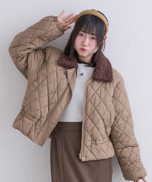 shrita(シュリータ)の「【shrita】キルティングショートジャケット(その他アウター・キッズ・ブラウン/アイボリー・M/L)」の18枚目の写真