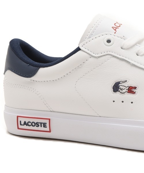 LACOSTE(ラコステ)の「LACOSTE POWERCOURT TRI22 1 SFA / ラコステ パワーコート TRI22 1SFA(スニーカー・レディース・ホワイト・22.5cm/23.0cm/23.5cm/24.0cm/24.5cm)」の11枚目の写真