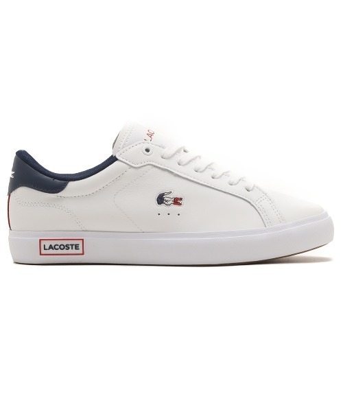 LACOSTE(ラコステ)の「LACOSTE POWERCOURT TRI22 1 SFA / ラコステ パワーコート TRI22 1SFA(スニーカー・レディース・ホワイト・22.5cm/23.0cm/23.5cm/24.0cm/24.5cm)」の4枚目の写真