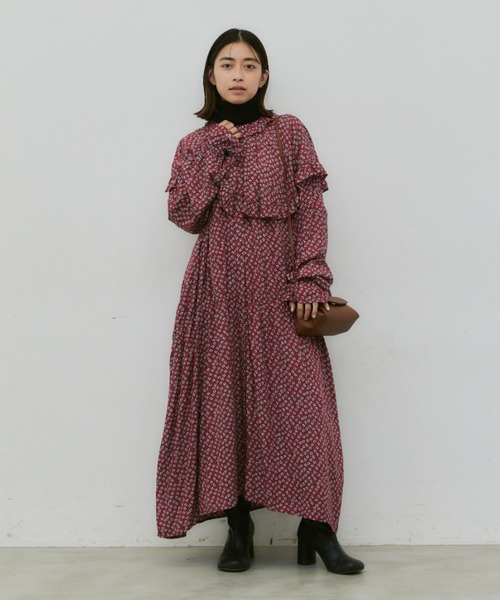 Libra Cue(リブラ キュー)の「ケープフリルワンピース(ワンピース・レディース・ブラック/レッド・FREE)」の20枚目の写真