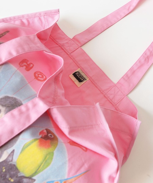 HOLIDAY(ホリデイ)の「TOTE BAG (ZOO) トートバッグ (ズー)(トートバッグ・レディース・ホワイト/ピンク/ミント・ONE SIZE)」の5枚目の写真