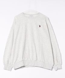 U.S.POLO ASSN./ユーエスポロアッスン 裏毛ボリューム袖オーバーサイズトレーナー