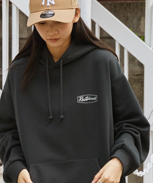 AMERICAN SHOP SIGN】 別注 ヴィンテージライクデザインビッグ裏起毛