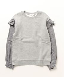 TRANS CONTINENTS | （CLU）17CLT305－H SWEATSHIRT WITH CONTRASR SLEEVES(シャツ/ブラウス)