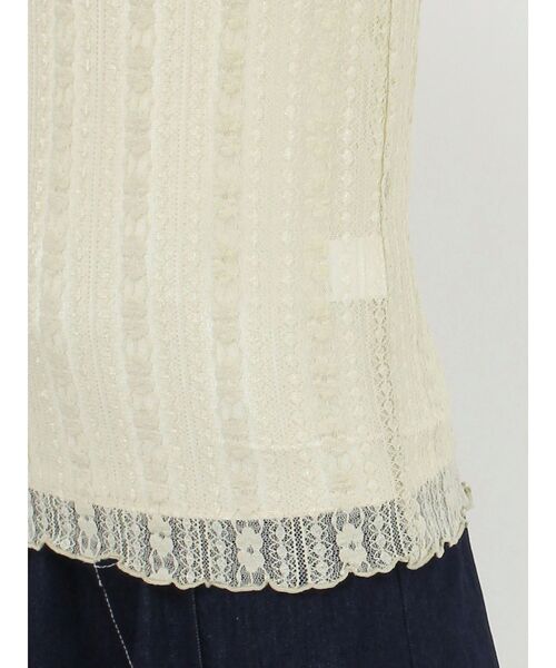 merry jenny(メリージェニー)の「Wフレアスリーブレースtops(Tシャツ/カットソー・レディース・オフホワイト/ブラック/グリーン・FREE)」の19枚目の写真