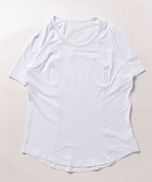REANO（レアノ）の「【-REANO-レアノ】ヨガ/ランニングフィットネスTシャツ　メッシュデザイン（スポーツグッズ・レディース・ブラック/ブルー/パープル/ホワイト・LARGE/SMALL/MEDIUM/X-LARGE）」の15枚目の写真