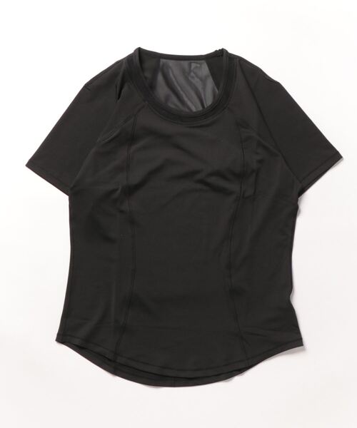 REANO（レアノ）の「【-REANO-レアノ】ヨガ/ランニングフィットネスTシャツ　メッシュデザイン（スポーツグッズ・レディース・ブラック/ブルー/パープル/ホワイト・LARGE/SMALL/MEDIUM/X-LARGE）」の16枚目の写真