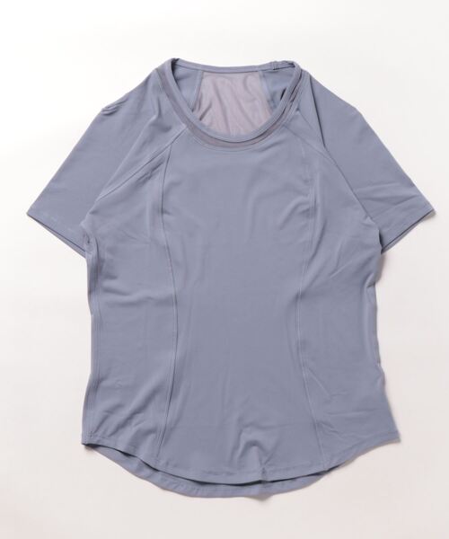 REANO（レアノ）の「【-REANO-レアノ】ヨガ/ランニングフィットネスTシャツ　メッシュデザイン（スポーツグッズ・レディース・ブラック/ブルー/パープル/ホワイト・LARGE/SMALL/MEDIUM/X-LARGE）」の18枚目の写真