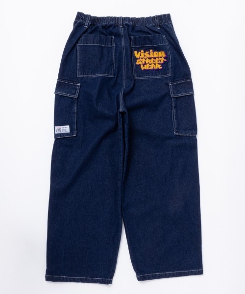 VISION STREET WEAR ルーズデニムカーゴパンツ（カーゴパンツ