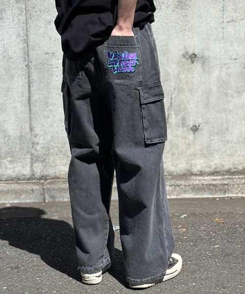 VISION STREET WEAR ルーズデニムカーゴパンツ（カーゴパンツ）｜VISION STREET WEAR（ヴィジョンストリートウェア）