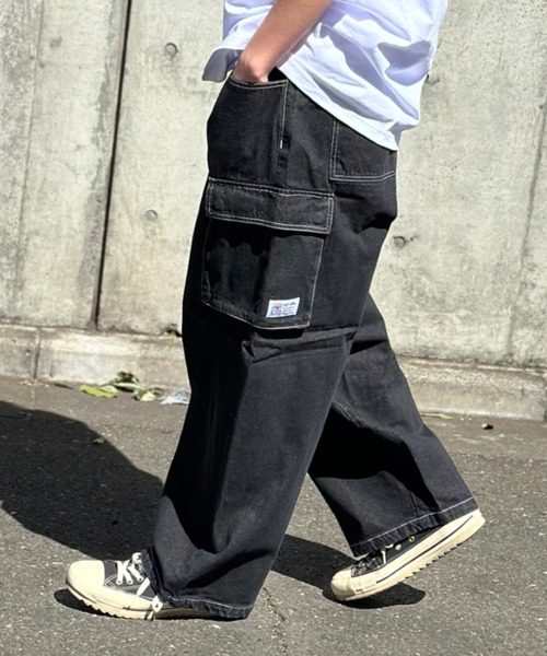 VISION STREET WEAR ルーズデニムカーゴパンツ（カーゴパンツ）｜VISION STREET WEAR（ヴィジョンストリートウェア）