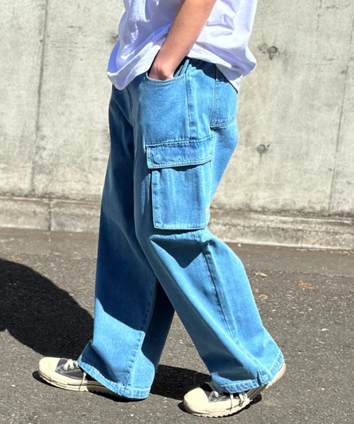 VISION STREET WEAR ルーズデニムカーゴパンツ（カーゴパンツ）｜VISION STREET WEAR（ヴィジョンストリートウェア）