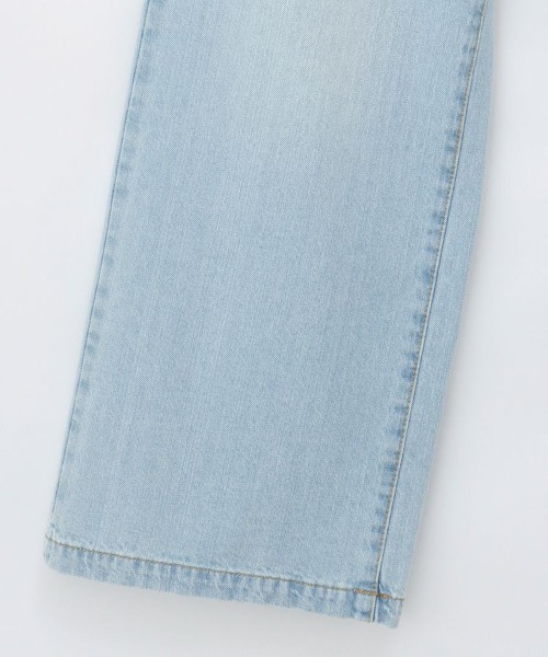 Honeys（ハニーズ）の「デニムワイドパンツ（股下６８ｃｍ）（デニムパンツ・レディース・ライトインディゴブルー/ライトブルー・SS/LL/L/S/M）」の12枚目の写真