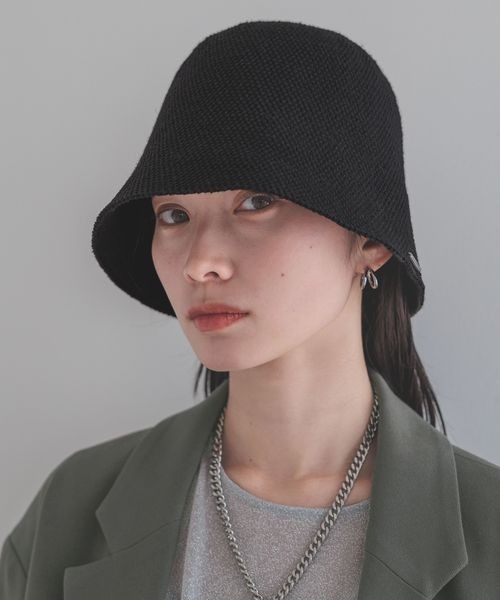 JEANASIS(ジーナシス)の「カノコアミハット/991891(ハット・レディース・ブラック/グレー/ライトイエロー・FREE)」の2枚目の写真