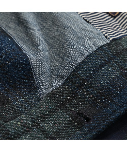 45R（フォーティファイブアール）の「インディゴコットンツイードの908ベスト（ベスト・レディース・ダークインディゴブルー・MEDIUM/SMALL）」の20枚目の写真