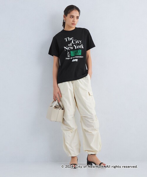 GOOD ROCK SPEED（グッドロックスピード）の「【別注】＜GOOD ROCK SPEED＞NYC ショートスリーブ プリント Tシャツ（Tシャツ/カットソー・レディース・オフホワイト/ブラック・FREE）」の5枚目の写真