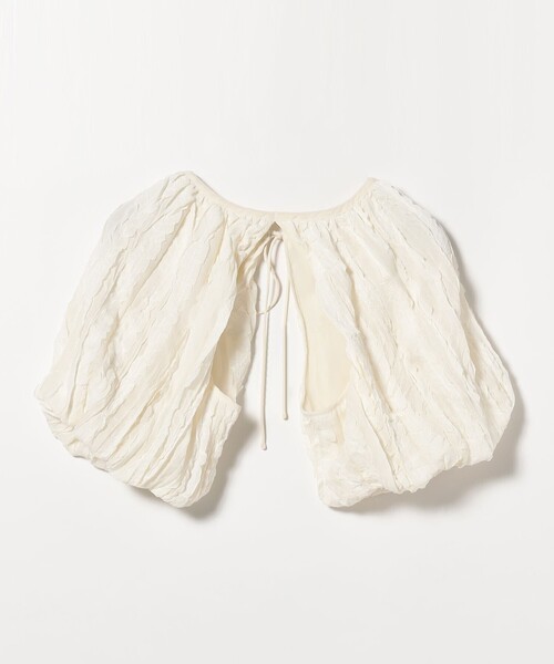 Ray BEAMS(レイビームス)の「Ray BEAMS / シフォン アーム ボレロ(シャツ/ブラウス・レディース・ブラック/オフホワイト・ONE SIZE)」の18枚目の写真