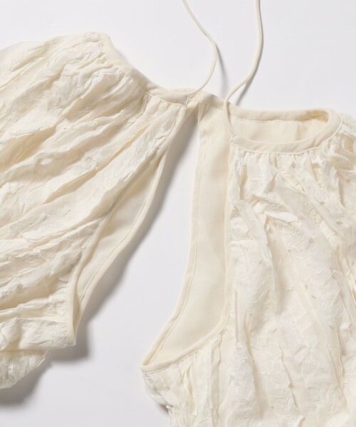 Ray BEAMS(レイビームス)の「Ray BEAMS / シフォン アーム ボレロ(シャツ/ブラウス・レディース・ブラック/オフホワイト・ONE SIZE)」の19枚目の写真