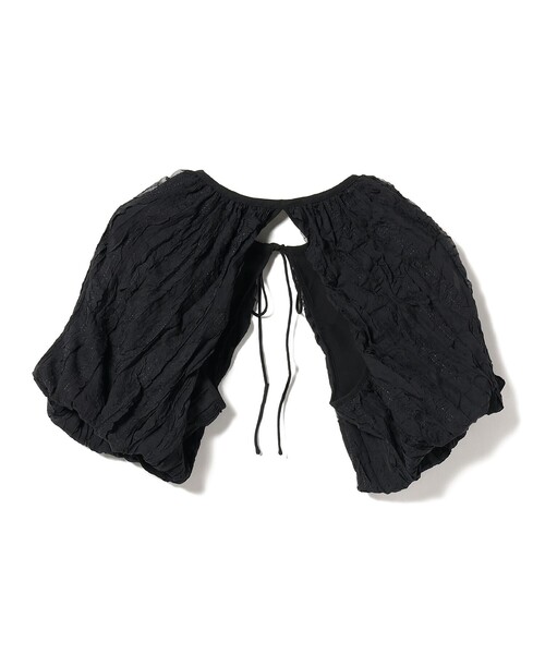 Ray BEAMS(レイビームス)の「Ray BEAMS / シフォン アーム ボレロ(シャツ/ブラウス・レディース・ブラック/オフホワイト・ONE SIZE)」の21枚目の写真