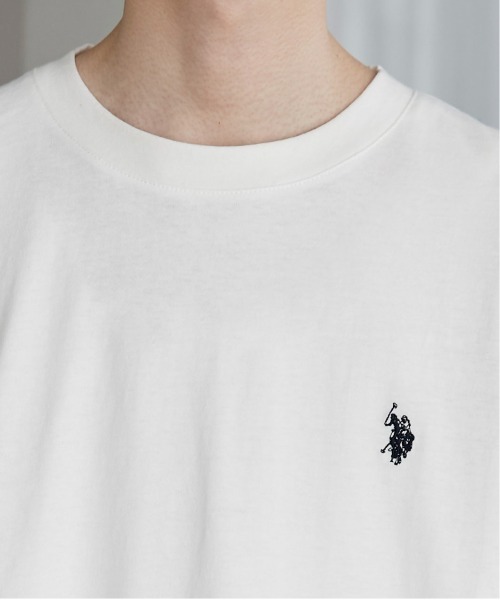 U.S. POLO ASSN.(ユーエスポロアッスン)の「∴WEGO/【26春夏/待望の再入荷!】U.S. POLO ASSN.ワンポイント刺繍ロンT(Tシャツ/カットソー・メンズ・ホワイト系その他5/グレー/ブラック/ホワイト・MEDIUM/LARGE)」の7枚目の写真