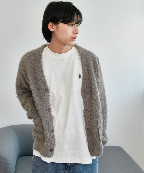 U.S. POLO ASSN.(ユーエスポロアッスン)の「∴WEGO/【26春夏/待望の再入荷!】U.S. POLO ASSN.ワンポイント刺繍ロンT(Tシャツ/カットソー・メンズ・ホワイト系その他5/グレー/ブラック/ホワイト・MEDIUM/LARGE)」の9枚目の写真
