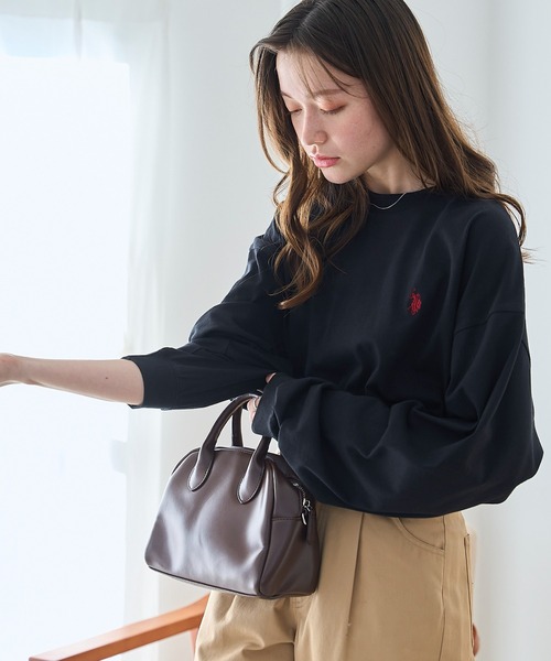 U.S. POLO ASSN.(ユーエスポロアッスン)の「∴WEGO/【26春夏/待望の再入荷!】U.S. POLO ASSN.ワンポイント刺繍ロンT(Tシャツ/カットソー・メンズ・ホワイト系その他5/グレー/ブラック/ホワイト・MEDIUM/LARGE)」の18枚目の写真