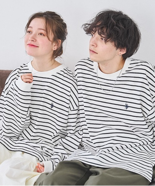 U.S. POLO ASSN.(ユーエスポロアッスン)の「∴WEGO/【26春夏/待望の再入荷!】U.S. POLO ASSN.ワンポイント刺繍ロンT(Tシャツ/カットソー・メンズ・ホワイト系その他5/グレー/ブラック/ホワイト・MEDIUM/LARGE)」の14枚目の写真