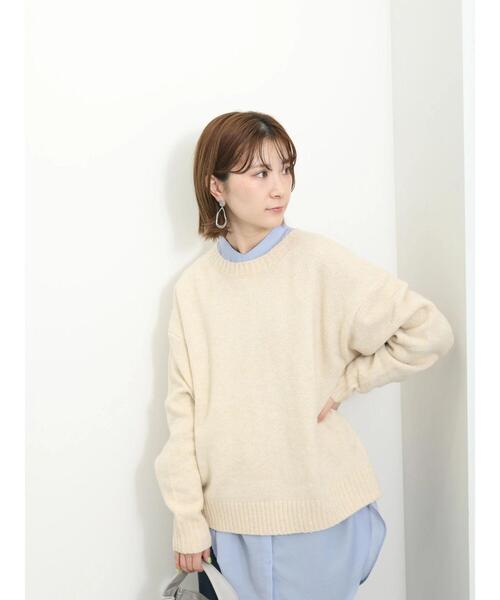 Samansa Mos2 blue（サマンサモスモスブルー）の「バンドカラーシャツチュニック（シャツ/ブラウス・レディース・サックスブルー/ブラック/キナリ・F）」の5枚目の写真