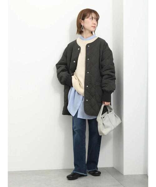 Samansa Mos2 blue（サマンサモスモスブルー）の「バンドカラーシャツチュニック（シャツ/ブラウス・レディース・サックスブルー/ブラック/キナリ・F）」の17枚目の写真