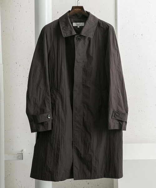 URBAN RESEARCH ROSSO MEN(アーバンリサーチロッソメン)の「『撥水』『XLサイズあり』ラグランナイロンステンカラーコート(ステンカラーコート・メンズ・ベージュ/カーキ/チャコールグレー・MEDIUM/LARGE/X-LARGE)」の2枚目の写真