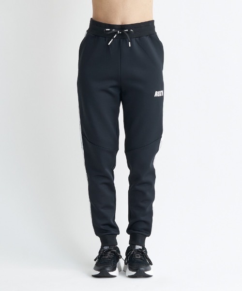 ROXY(ロキシー)の「MY WAY PANTS/ロキシー速乾UVカット付きサイドロゴテープラインデザインテーパードスウェットパンツ(スウェットパンツ・レディース・ブラック/グレー/ホワイト・LARGE/MEDIUM/SMALL)」の4枚目の写真