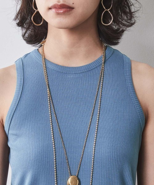 CHIC STYLE（シックスタイル）の「＜大きいサイズ＞アメリカンスリーブタンクトップ シックスタイル（タンクトップ・レディース・ブラック/オフホワイト/ブルー・L/LL/3L/4L/5L）」の4枚目の写真