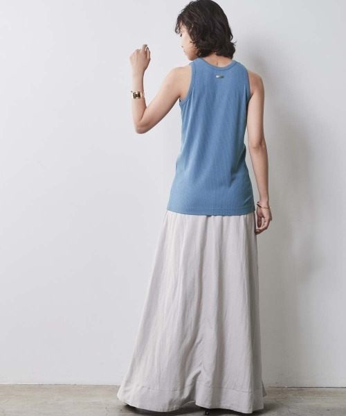 CHIC STYLE（シックスタイル）の「＜大きいサイズ＞アメリカンスリーブタンクトップ シックスタイル（タンクトップ・レディース・ブラック/オフホワイト/ブルー・L/LL/3L/4L/5L）」の10枚目の写真