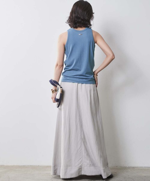 CHIC STYLE（シックスタイル）の「＜大きいサイズ＞アメリカンスリーブタンクトップ シックスタイル（タンクトップ・レディース・ブラック/オフホワイト/ブルー・L/LL/3L/4L/5L）」の14枚目の写真